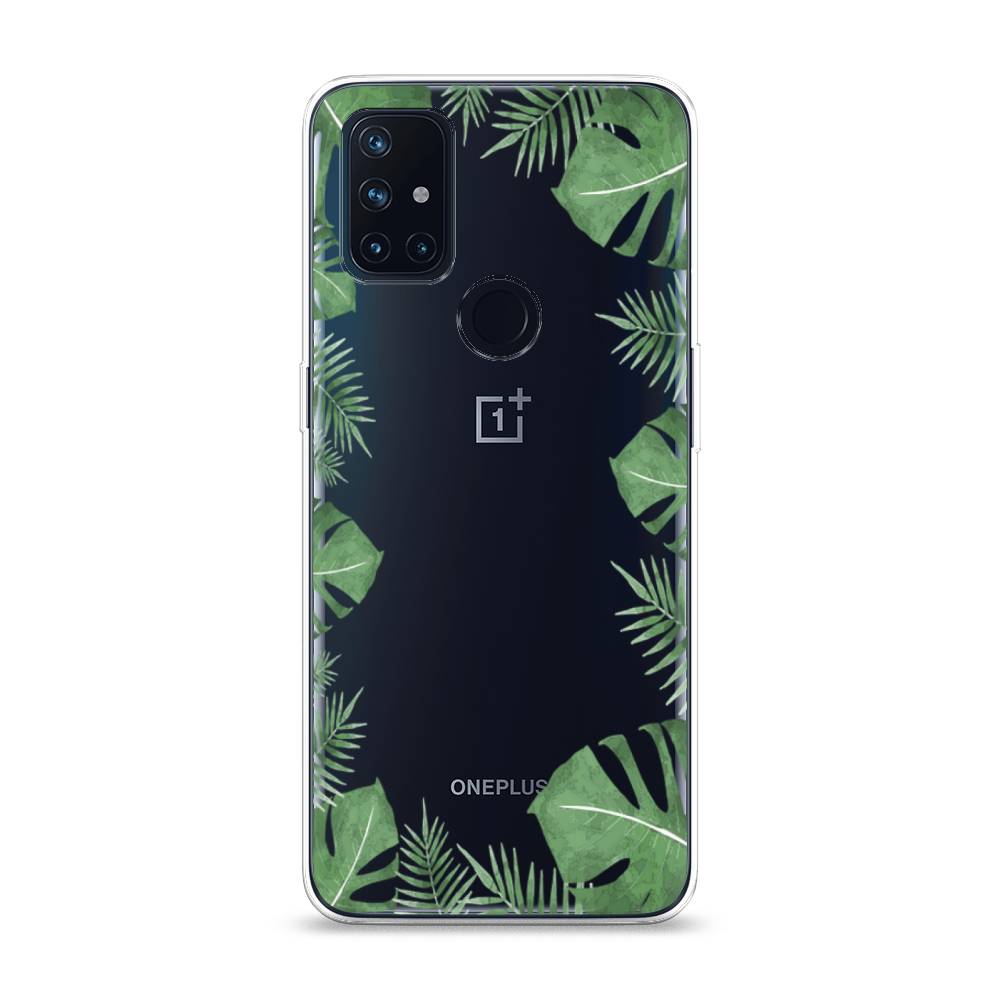 

Чехол Awog на OnePlus Nord N10 / ВанПлас Nord N10 "Листья папоротника рамка", Зеленый, 152350-8