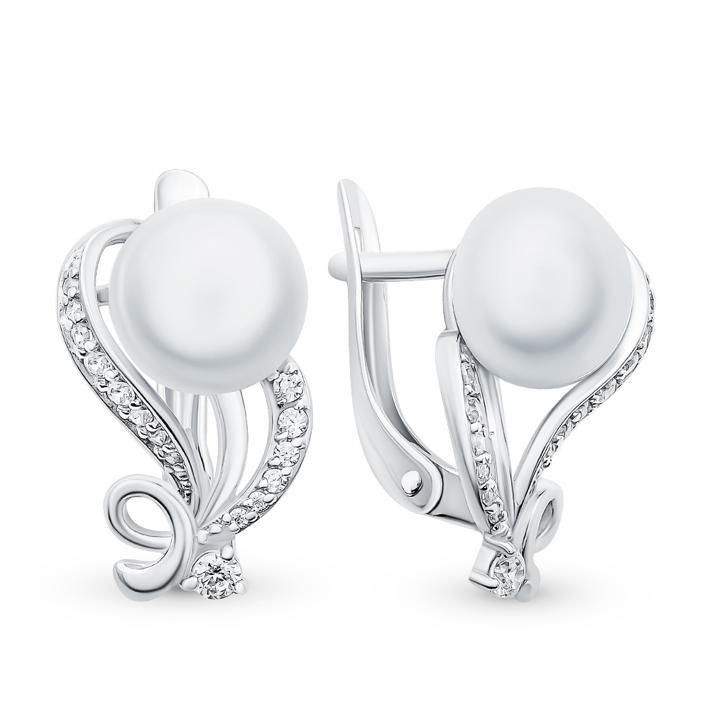 

Серьги из серебра с жемчугом 585Gold 702008209, 702008209
