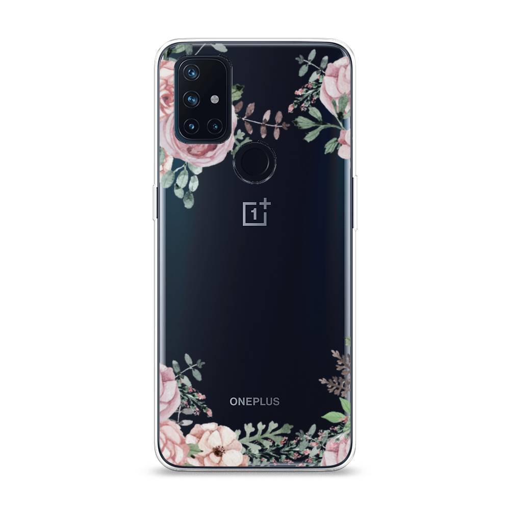 фото Чехол awog "нежные розы акварель" для oneplus nord n10