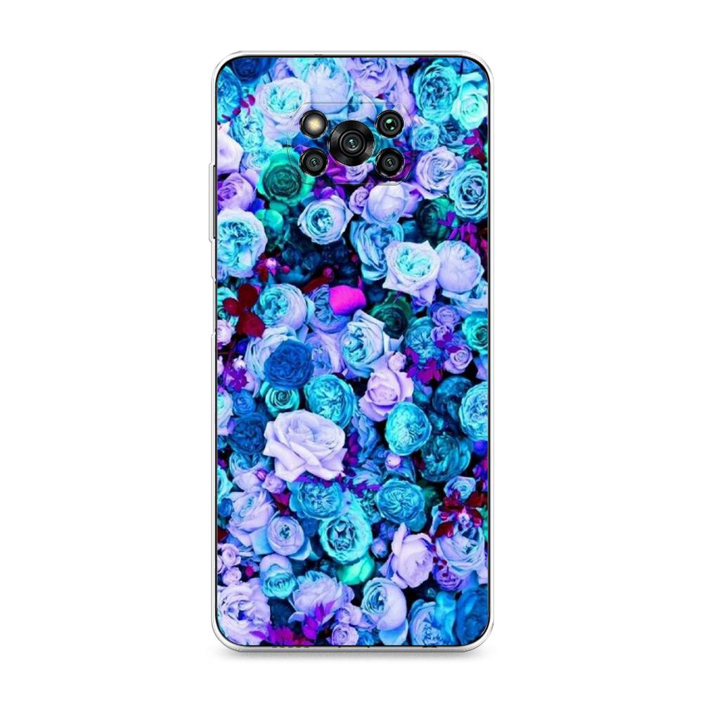 

Чехол на Xiaomi Poco X3 "Цветочный ковер", Фиолетовый, 310650-2