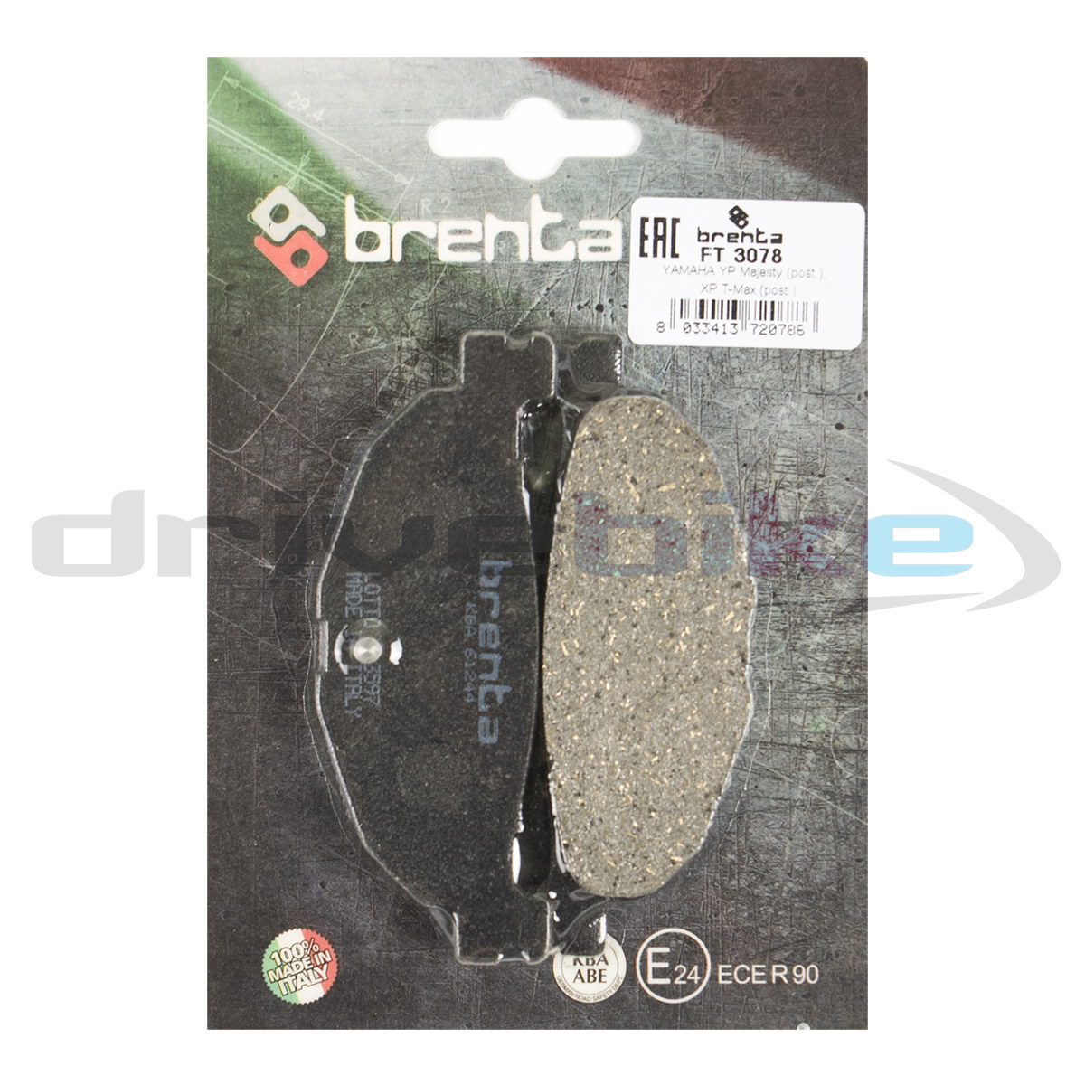 Тормозные колодки Brenta Organic FT3078 1426₽