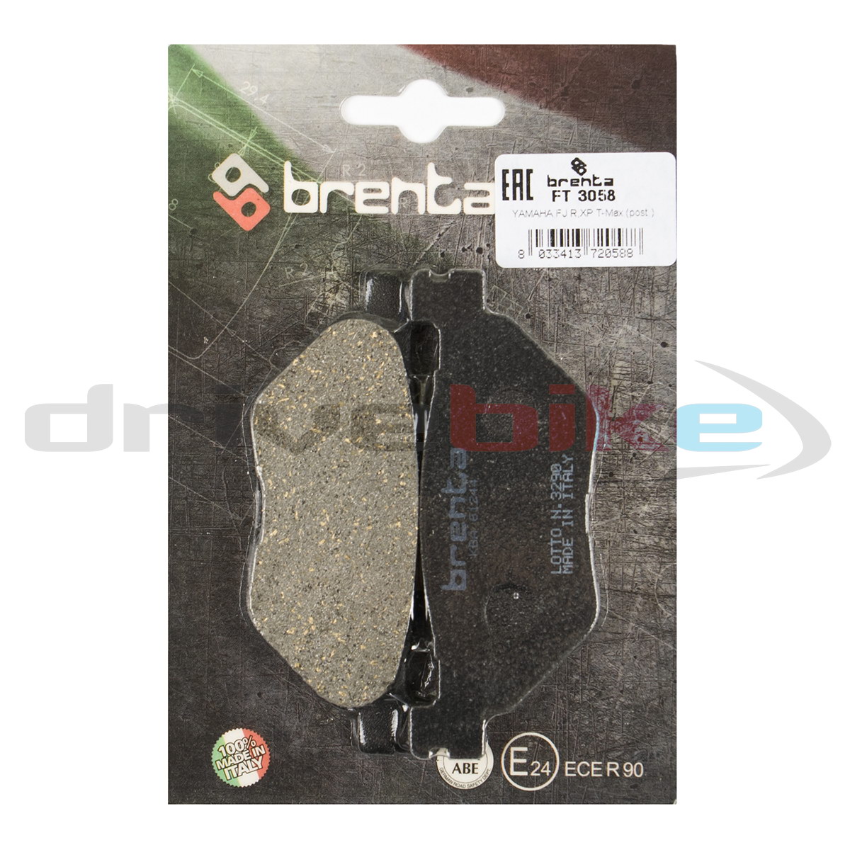 Тормозные колодки Brenta Organic FT3058 1346₽