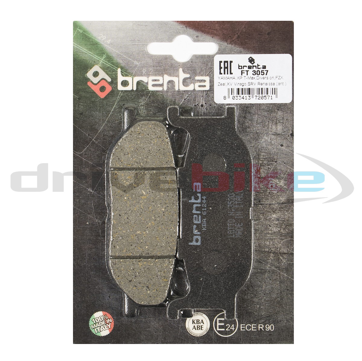 

Тормозные колодки Brenta Organic FT3057, 21-05337