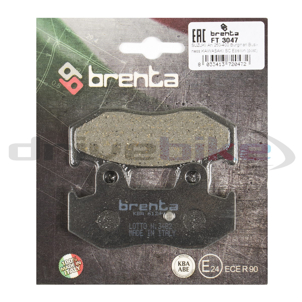 

Тормозные колодки Brenta Organic FT3047, 21-05332