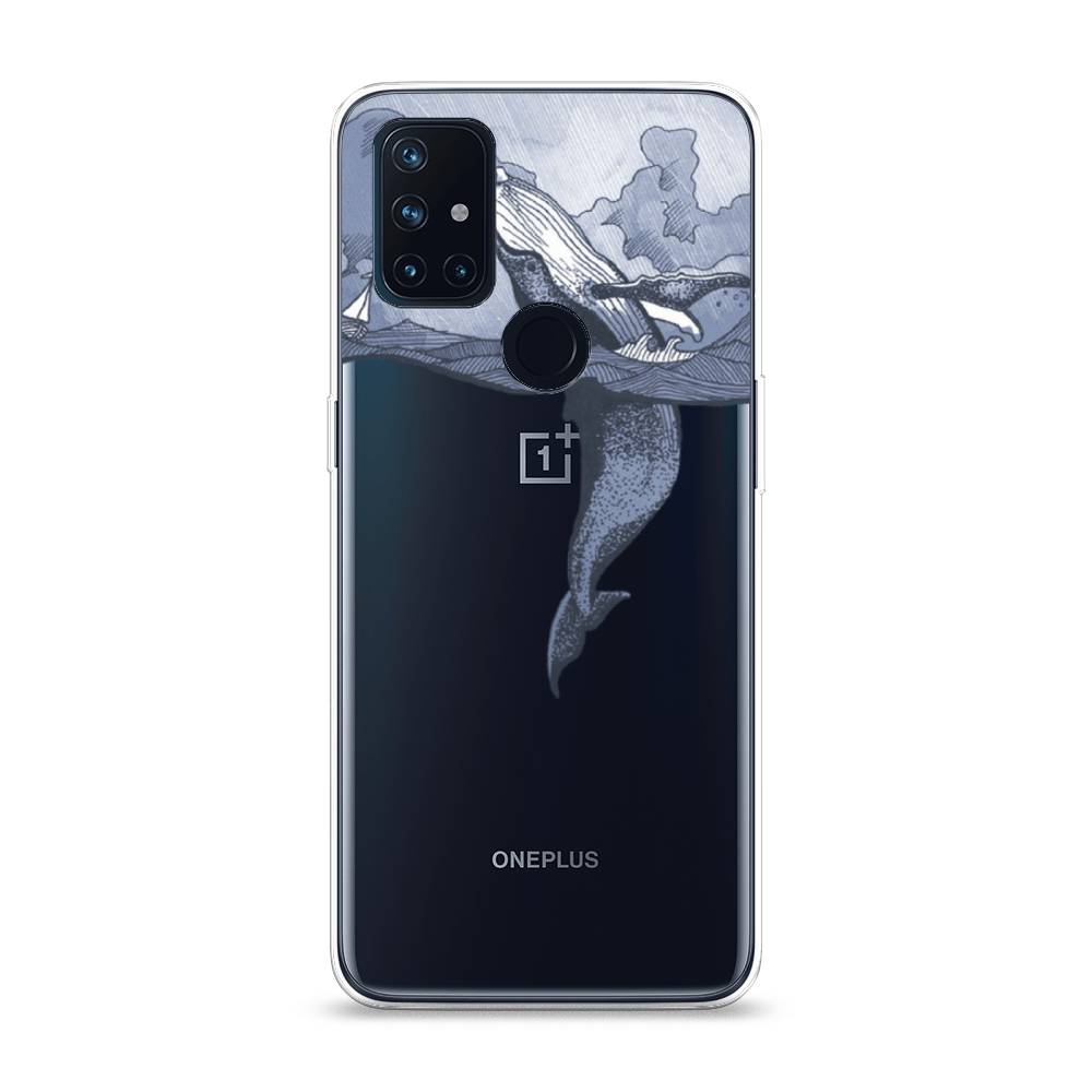 

Чехол Awog на OnePlus Nord N10 / ВанПлас Nord N10 "Два измерения", Голубой;черный;прозрачный, 152350-7