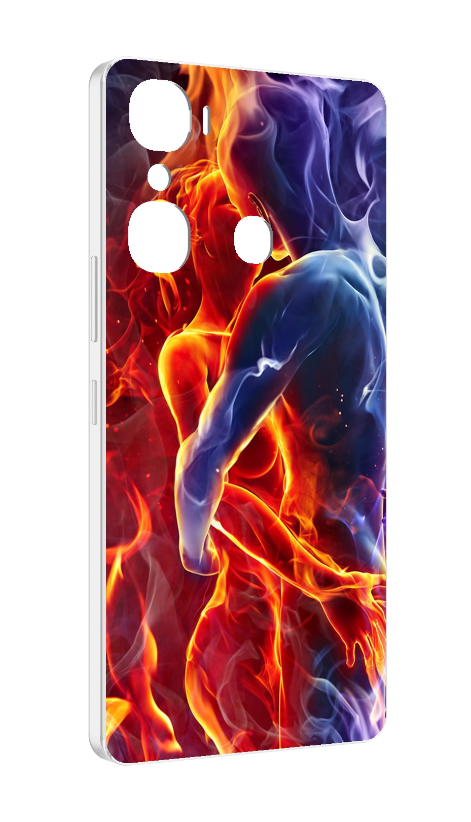 

Чехол MyPads Огонь-вода для Infinix Hot 12 Pro, Прозрачный, Tocco