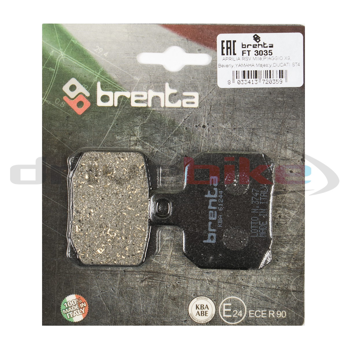 

Тормозные колодки Brenta Organic FT3035, 21-05330