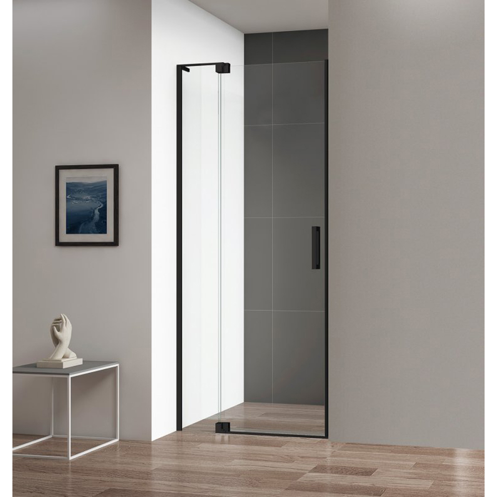 

Душевая дверь Cezares Slider B-1-100/110-C-NERO прозрачное стекло, профиль черный, Slider