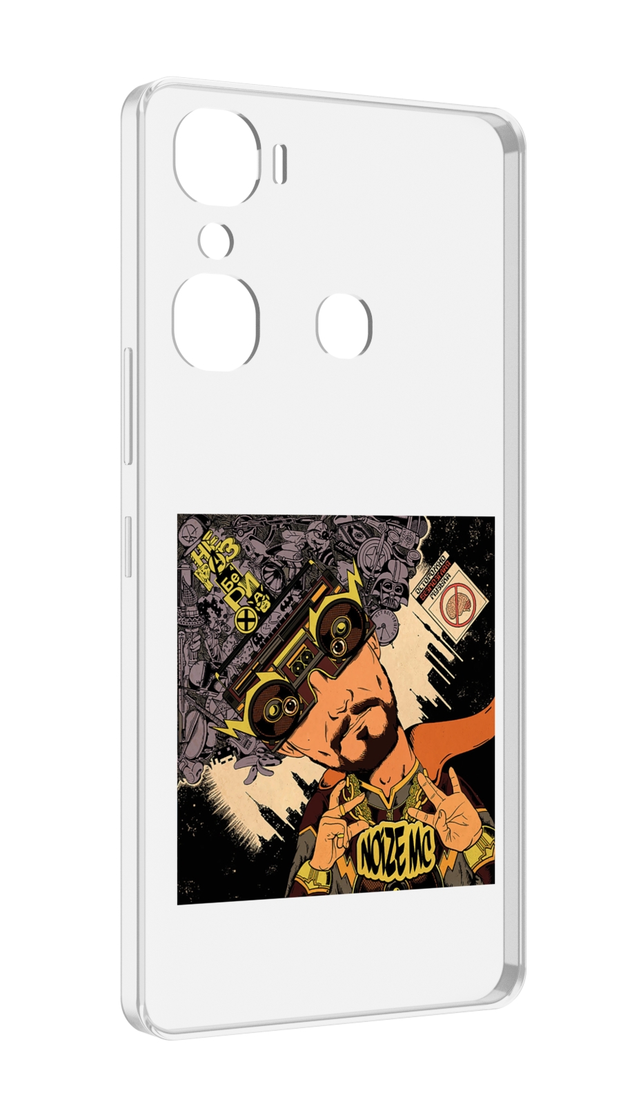 

Чехол MyPads Неразбериха Noize MC для Infinix Hot 12 Pro, Прозрачный, Tocco