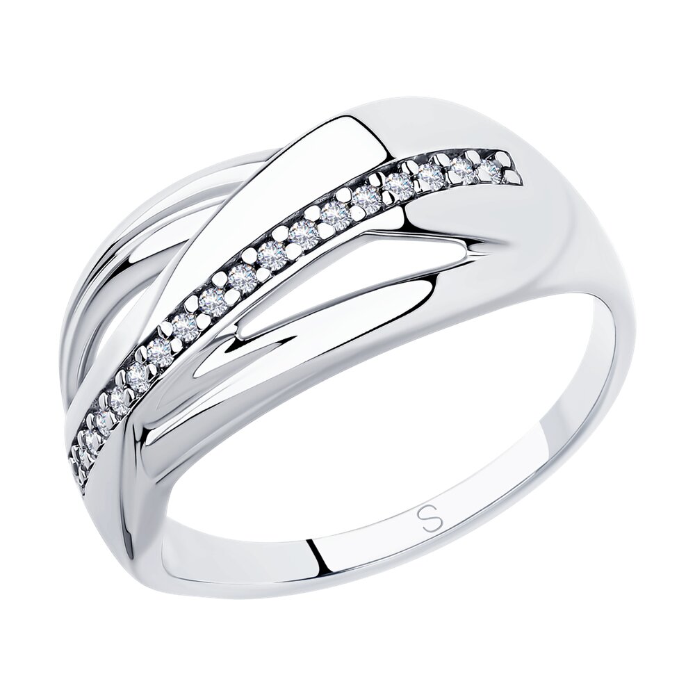 

Кольцо из серебра р. 19,5 Golden Eagle 94012880, фианит, 94012880