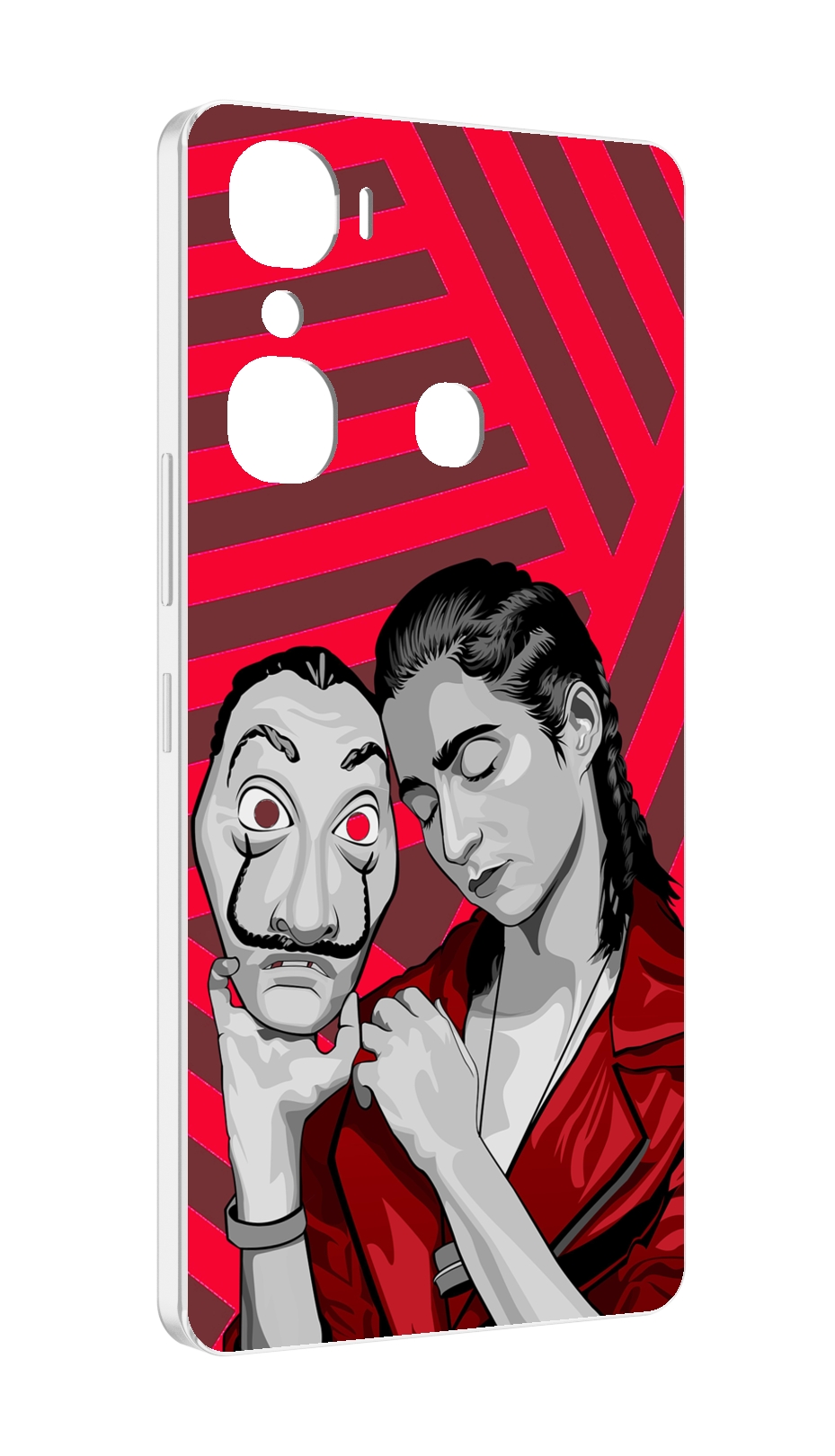 

Чехол MyPads Найроби-бумажного-дома для Infinix Hot 12 Pro, Прозрачный, Tocco