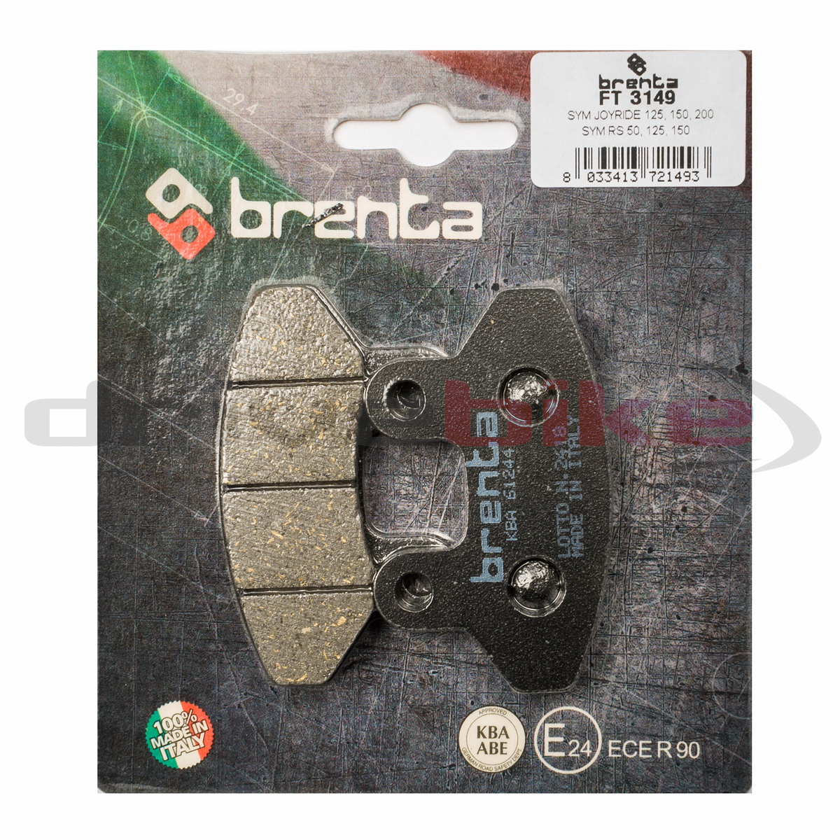 

Тормозные колодки Brenta Organic FT3149, 21-05656