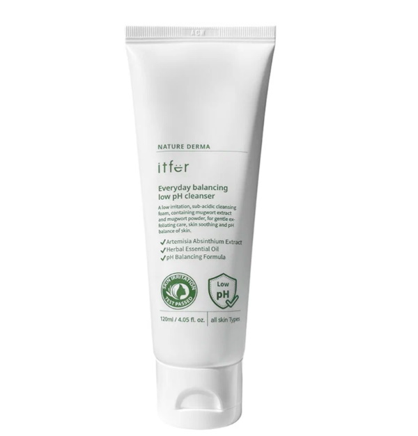

Itfer Низкокислотная очищающая пенка с гибискусом Everyday Balancing Low pH Cleanser