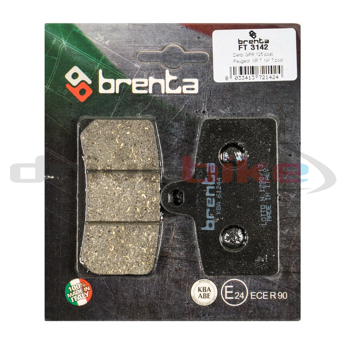 Тормозные колодки Brenta Organic FT3142