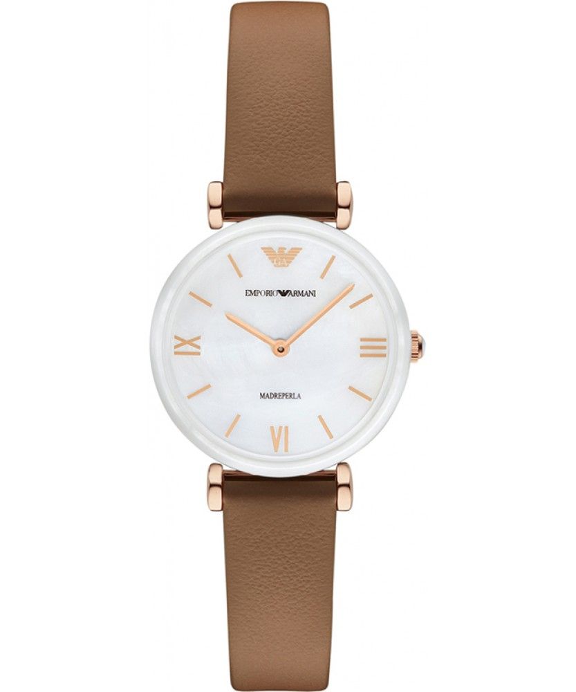 

Наручные часы женские Emporio Armani AR11040 коричневые, AR11040