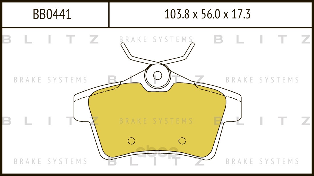 

Тормозные колодки BLITZ дисковые bb0441