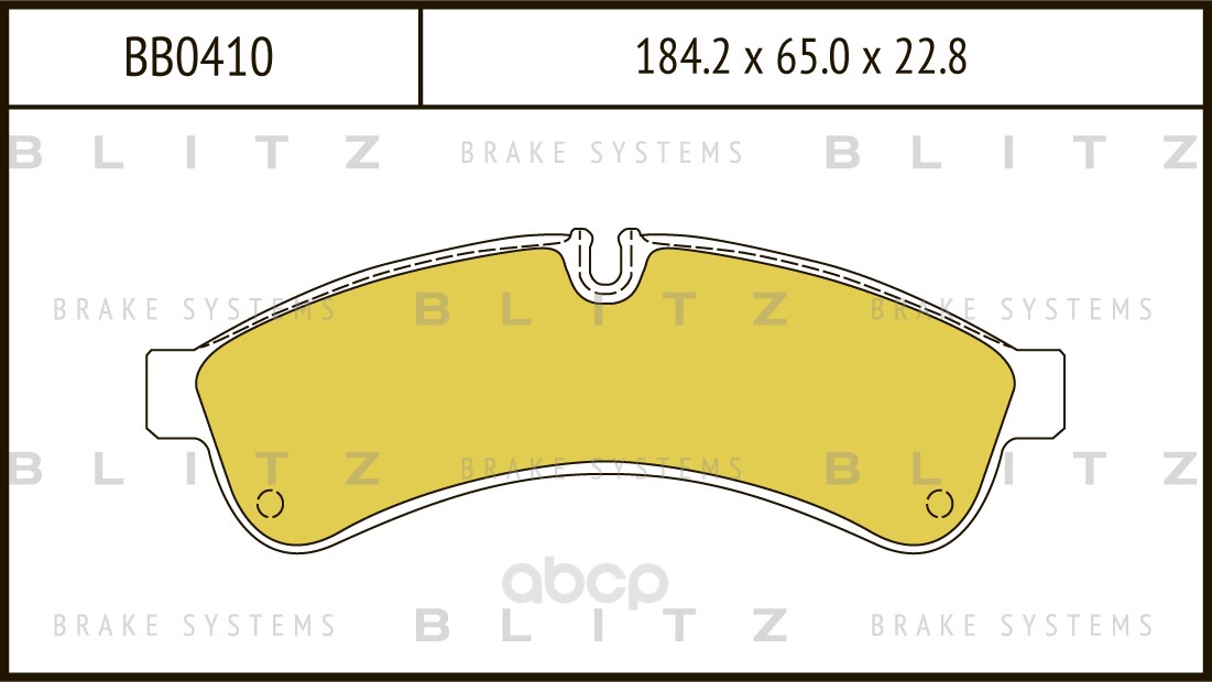 

Тормозные колодки BLITZ дисковые bb0410