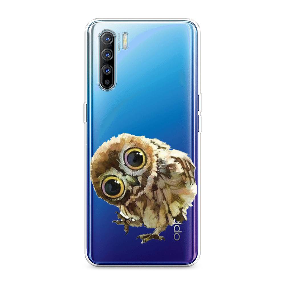 

Чехол Awog на Oppo A91/Reno 3 "Любопытный совенок", Разноцветный, 252450-1