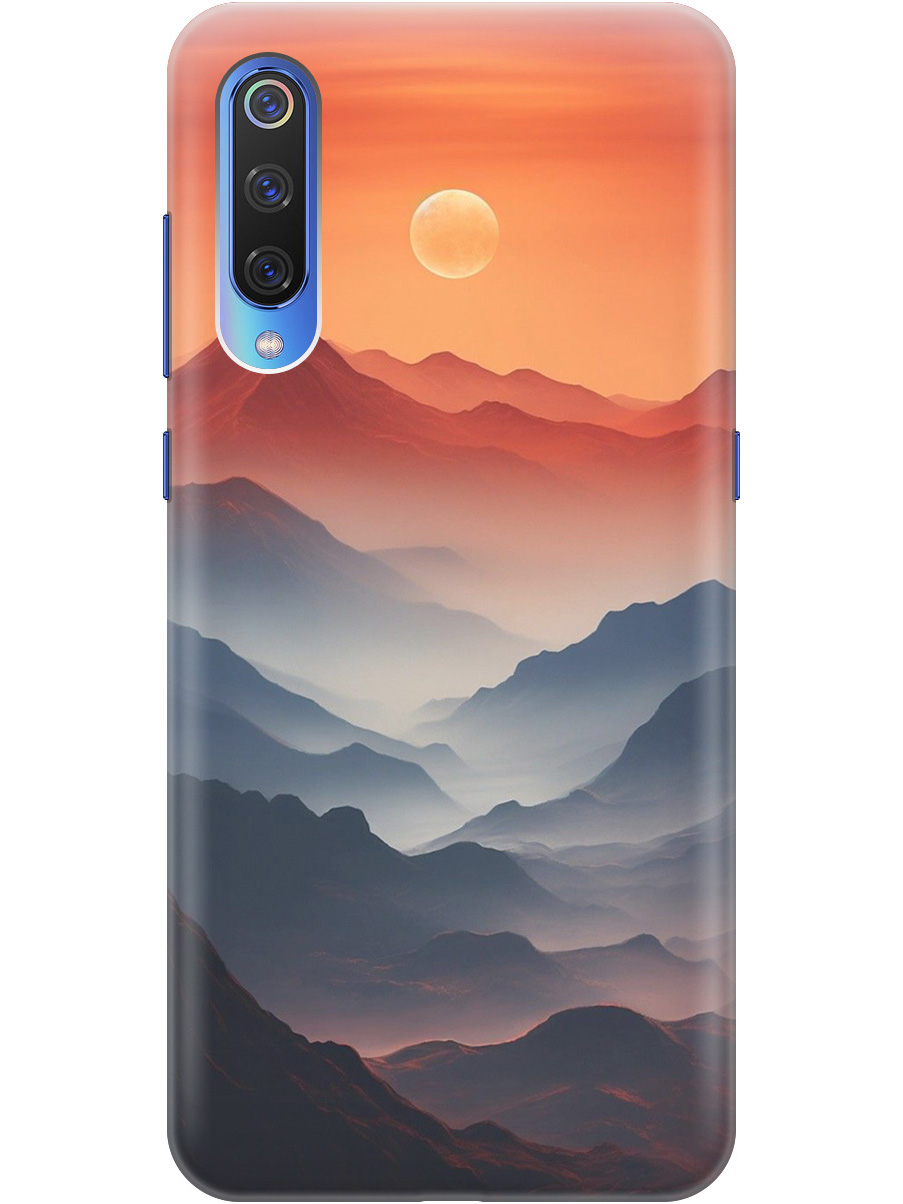 

Силиконовый чехол на Xiaomi Mi 9 с принтом "Луна над горами", Прозрачный;оранжевый;черный, 720668410