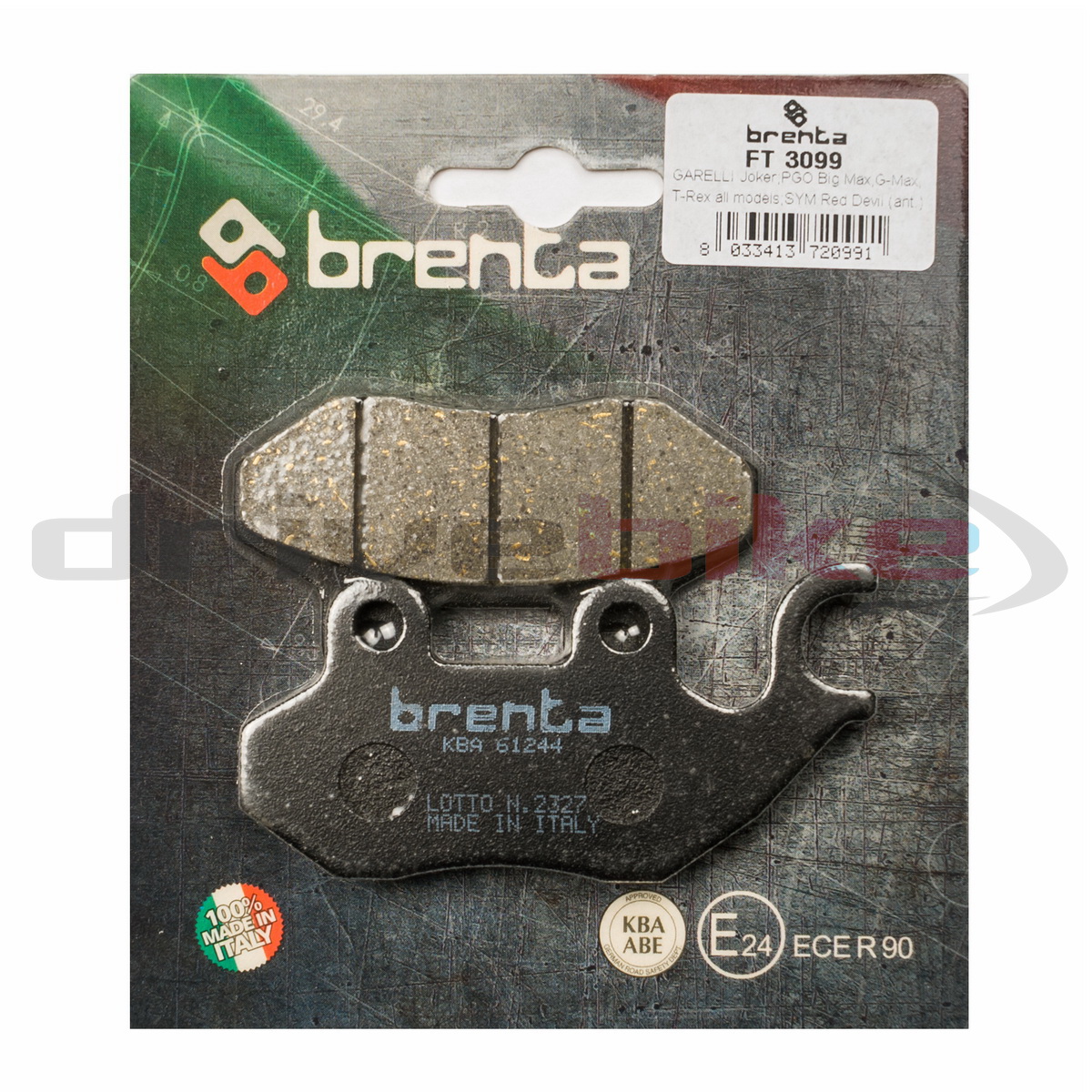 

Тормозные колодки Brenta Organic FT3099, 21-05635