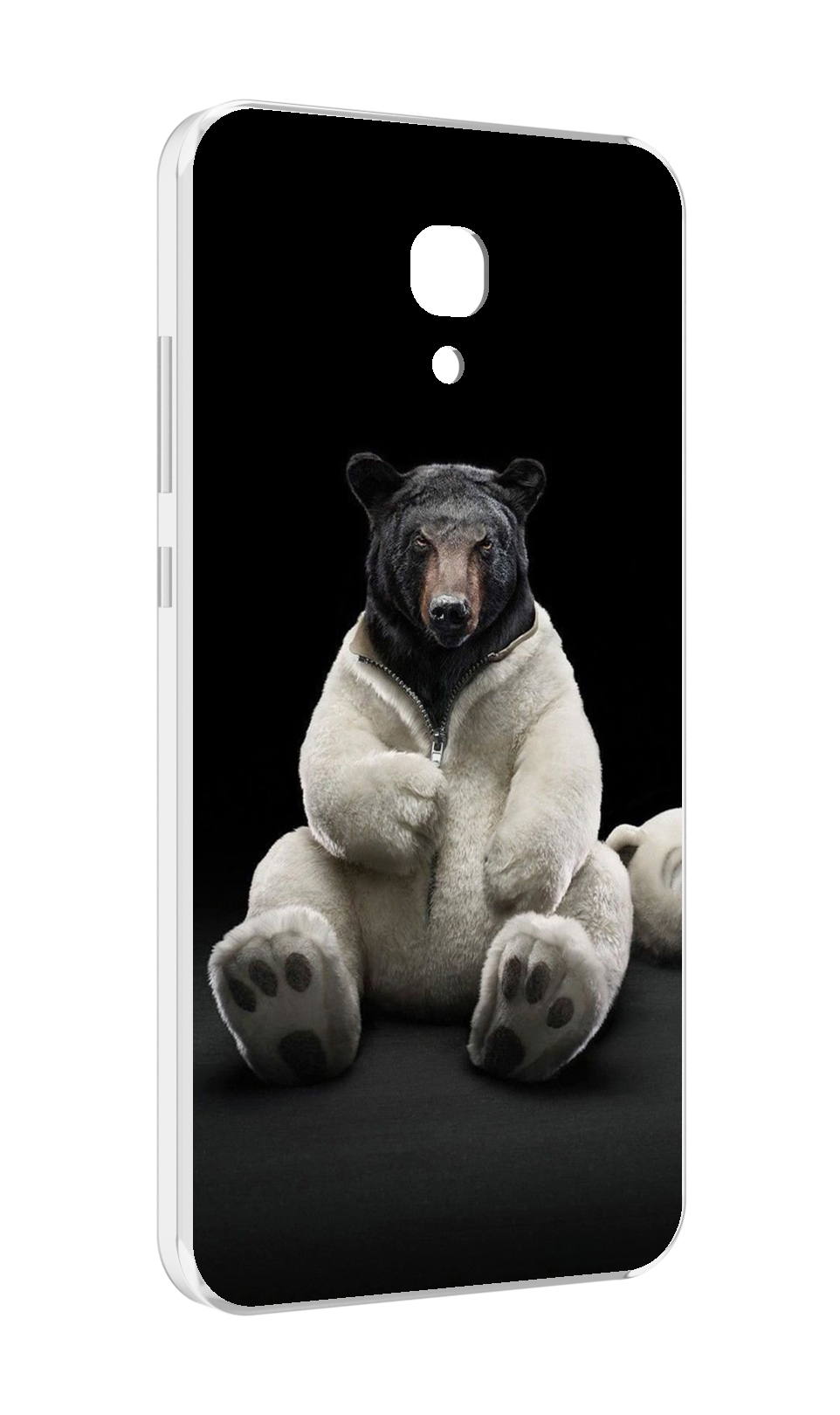 

Чехол MyPads Медведь-бурый-белый для Meizu M6 (M711Q), Прозрачный, Tocco