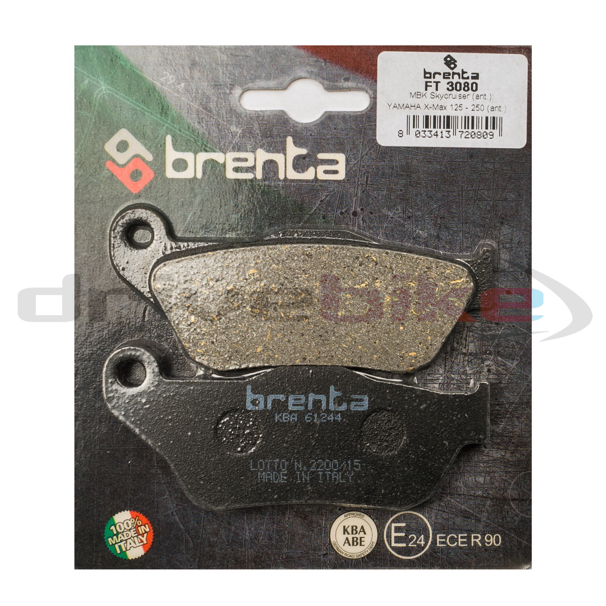 Тормозные колодки Brenta Organic FT3080