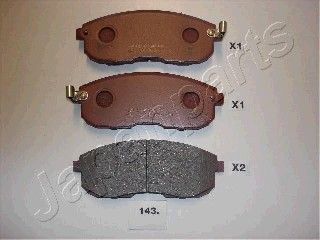 

Тормозные колодки Japanparts дисковые PA143AF