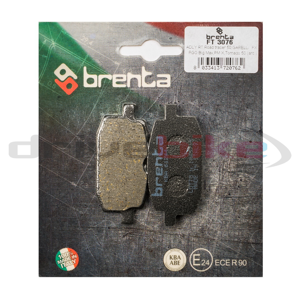 

Тормозные колодки Brenta Organic FT3076, 21-05626