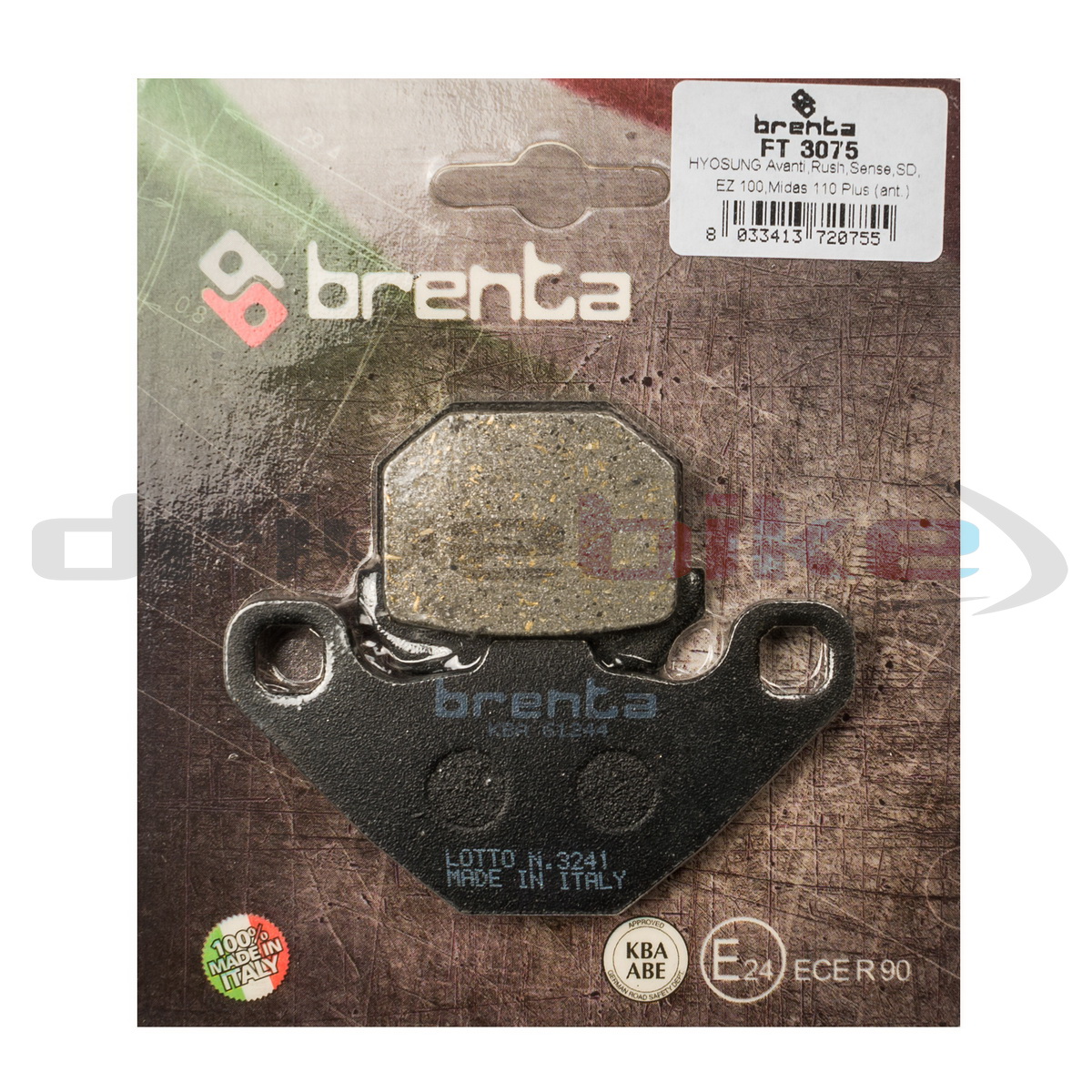 

Тормозные колодки Brenta Organic FT3075, 21-05625