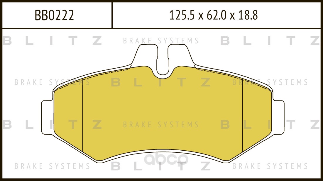 

Тормозные колодки BLITZ дисковые bb0222