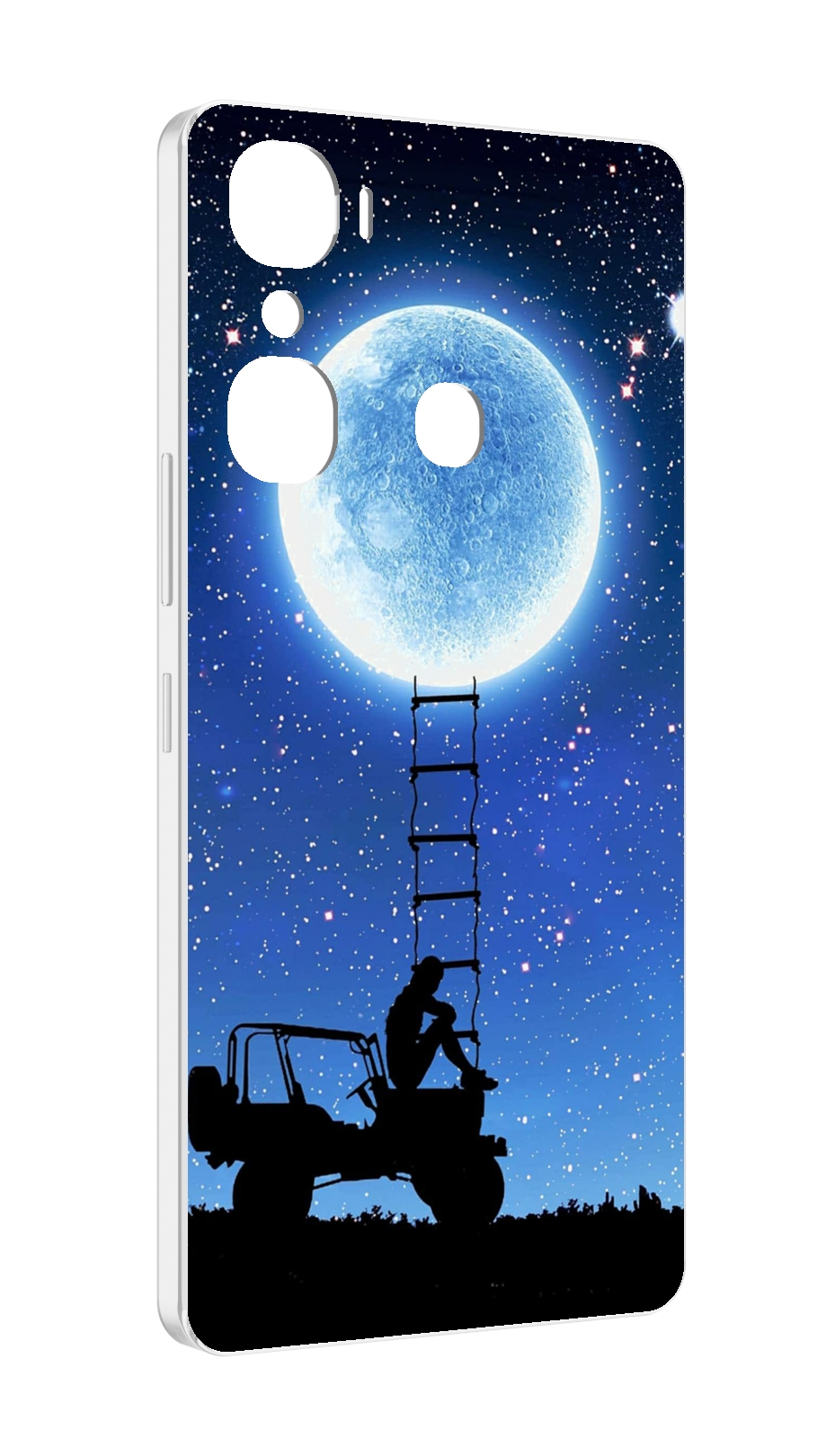 

Чехол MyPads Машина-на-лун для Infinix Hot 12 Pro, Прозрачный, Tocco