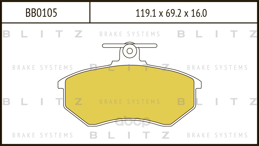 

Тормозные колодки BLITZ дисковые bb0105