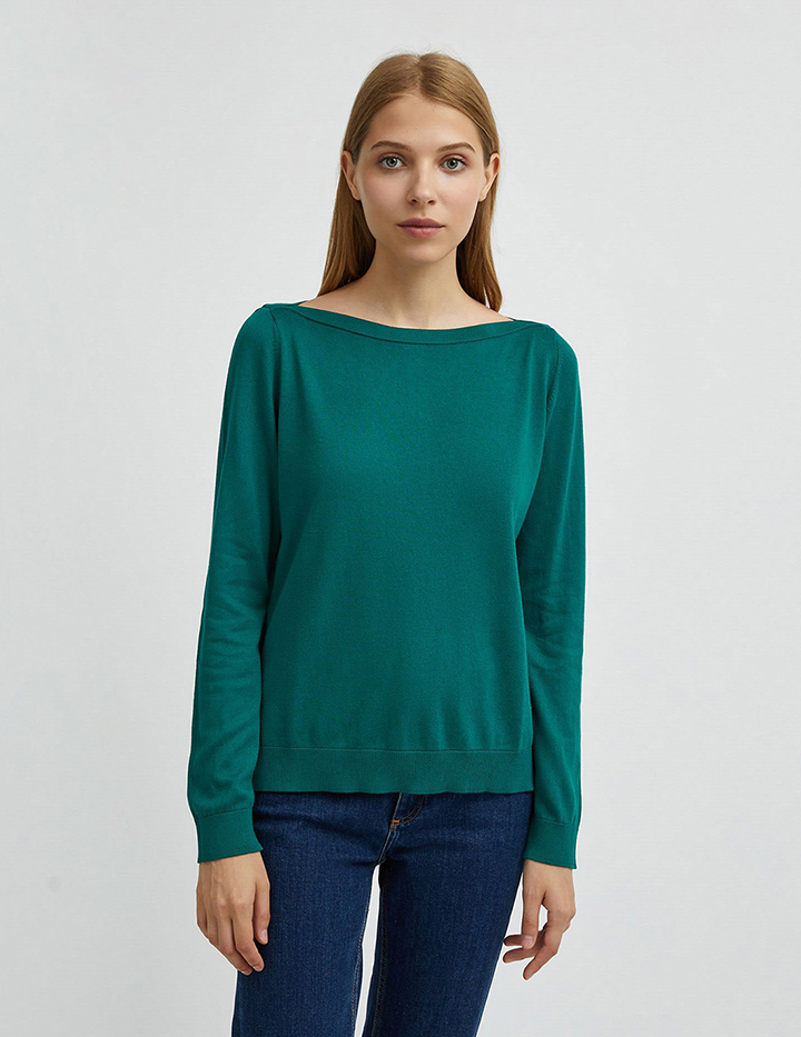 

Джемпер женский United Colors of Benetton 21A_102MD1O02 зеленый S, 21A_102MD1O02