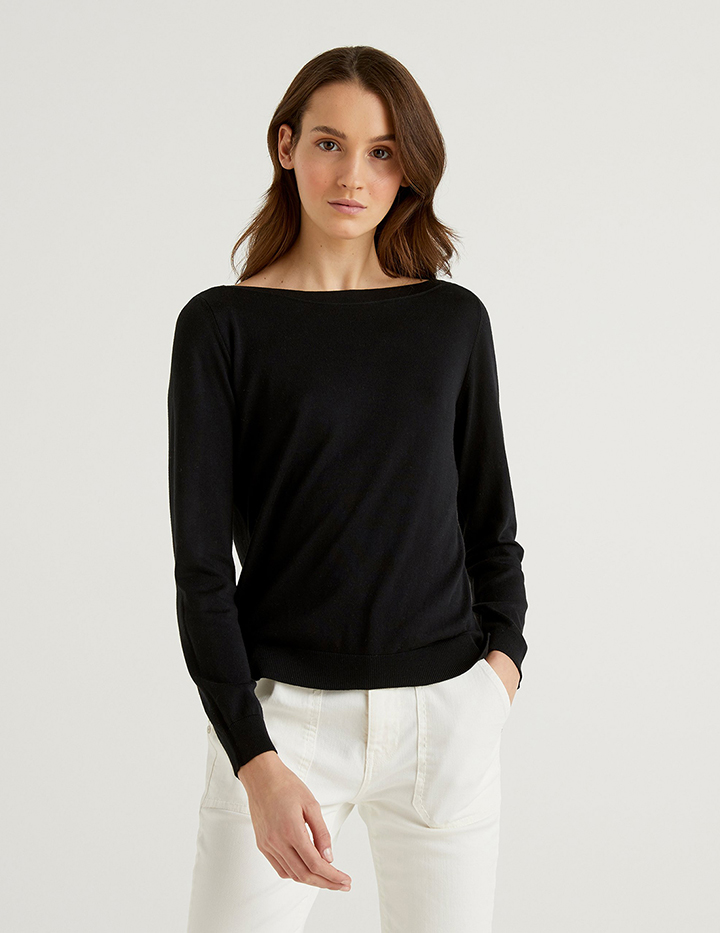 

Джемпер женский United Colors of Benetton 21A_102MD1O02 черный S