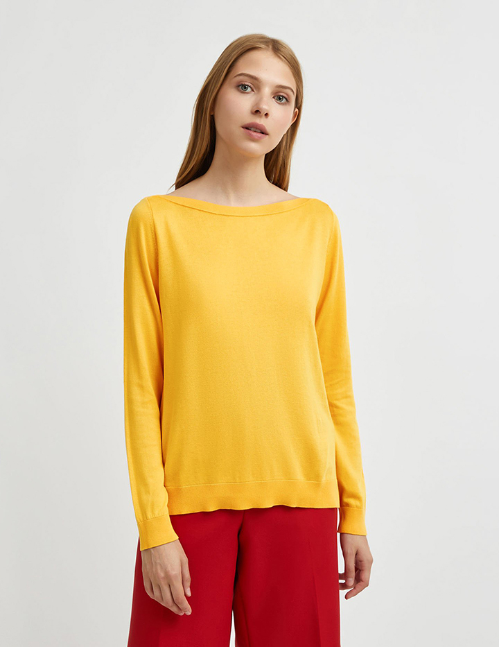 

Джемпер женский United Colors of Benetton 21A_102MD1O02 желтый XS, 21A_102MD1O02