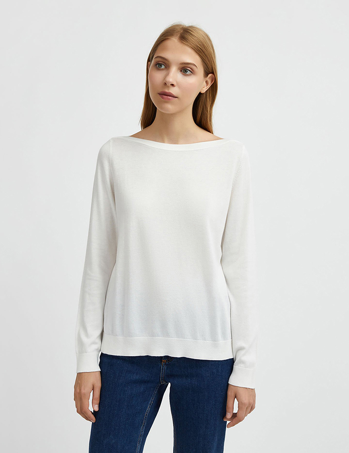 

Джемпер женский United Colors of Benetton 21A_102MD1O02 белый S, 21A_102MD1O02