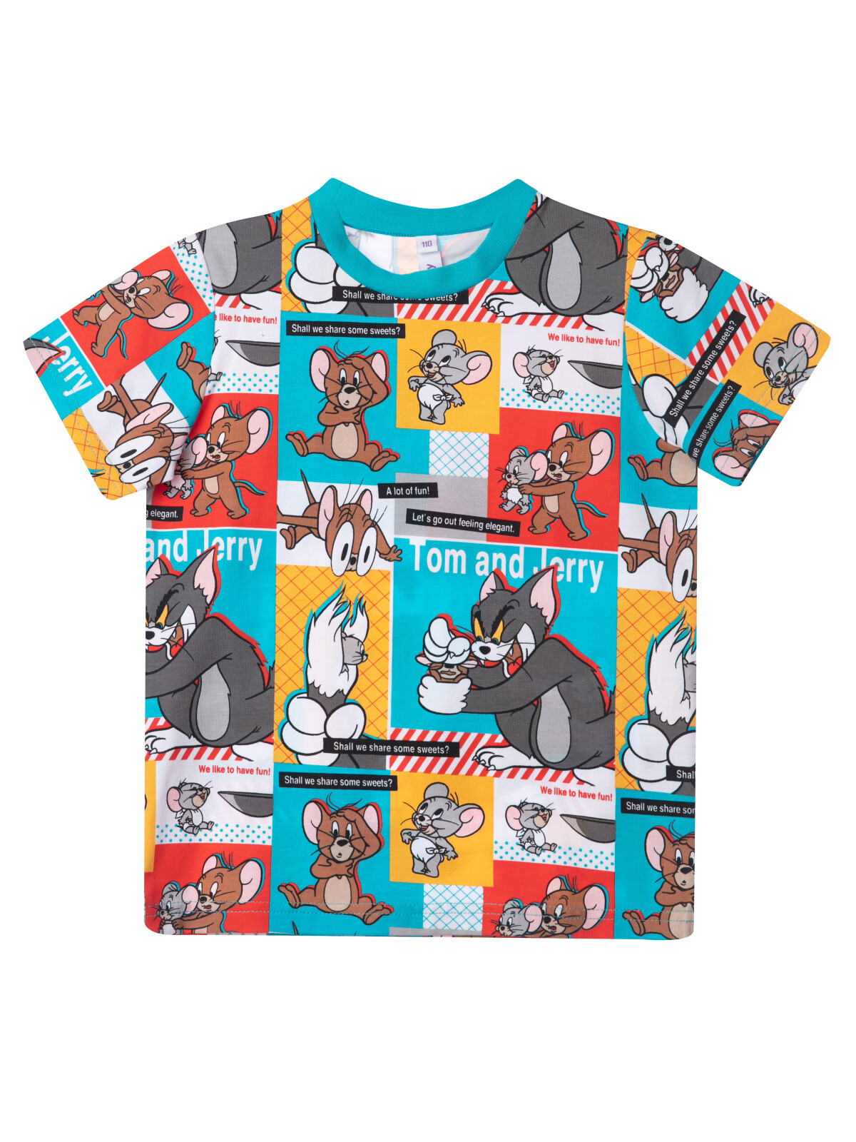 

Футболка детская PlayToday 12332071, цвет разноцветный, размер 110, 12332071