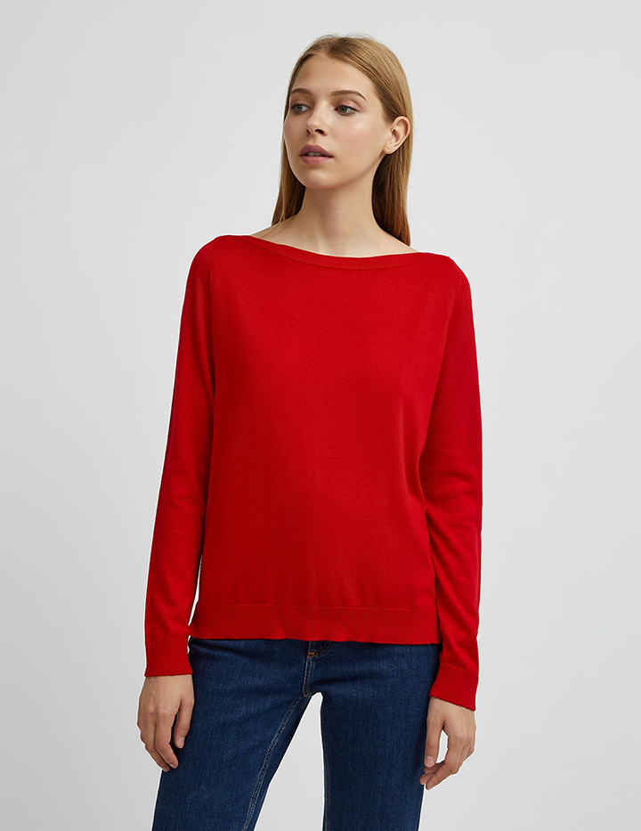 

Джемпер женский United Colors of Benetton 21A_102MD1O02 красный L, 21A_102MD1O02