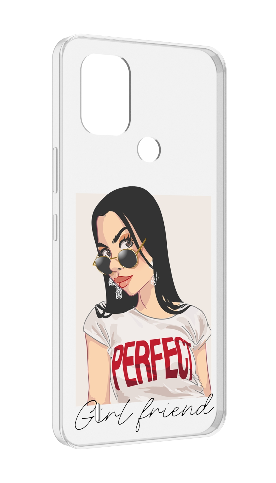 

Чехол MyPads Девушка-с-сережками женский для Nokia C31, Прозрачный, Tocco