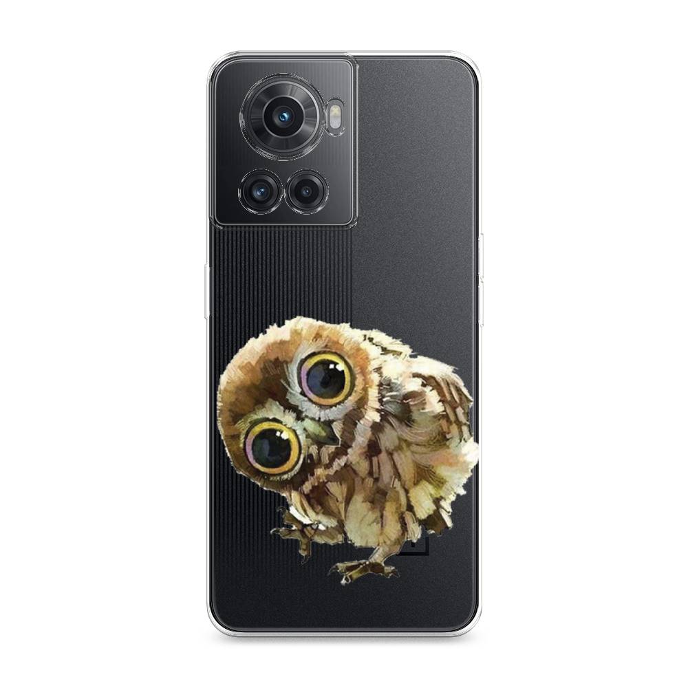 

Чехол Awog на OnePlus 10R / ВанПлас 10R "Любопытный совенок", Разноцветный, 152950-1