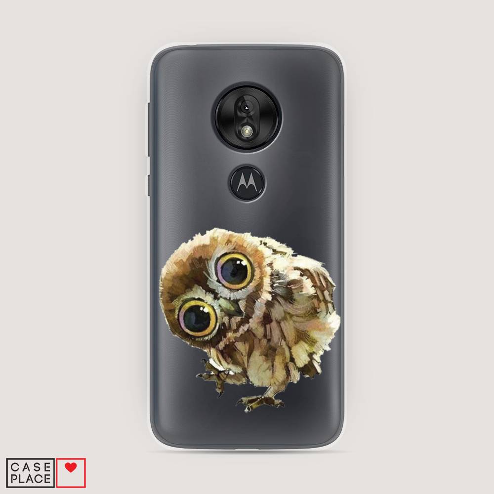 

Чехол Awog на Motorola Moto G7 Play / Моторола Мото G7 Плэй "Любопытный совенок", Разноцветный, 241250-1