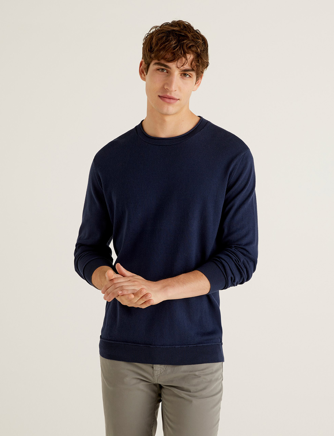 

Джемпер мужской United Colors of Benetton 21A_102CU1P16 синий XL