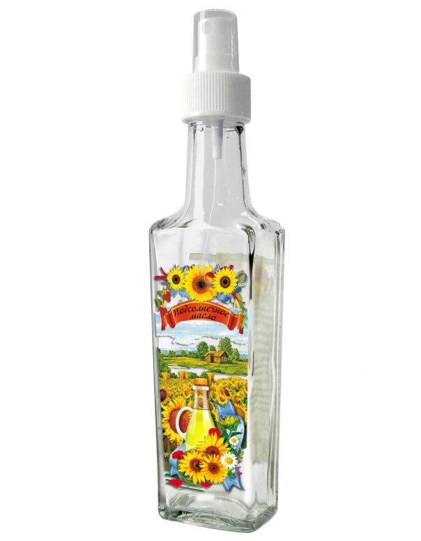 фото Бутылка для подсолнечного масла larange с кнопочным распылителем 250 мл