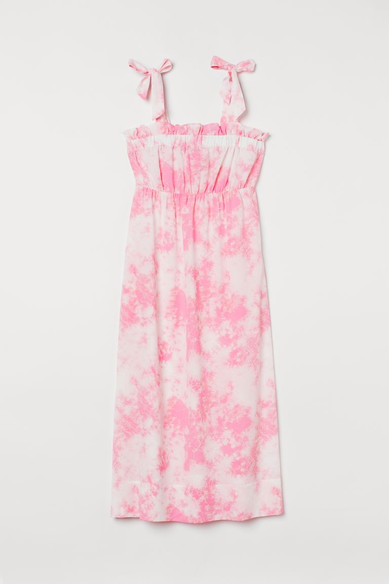 

Платье H&M для женщин, белое, размер L, 978130002, Розовый, 978130002