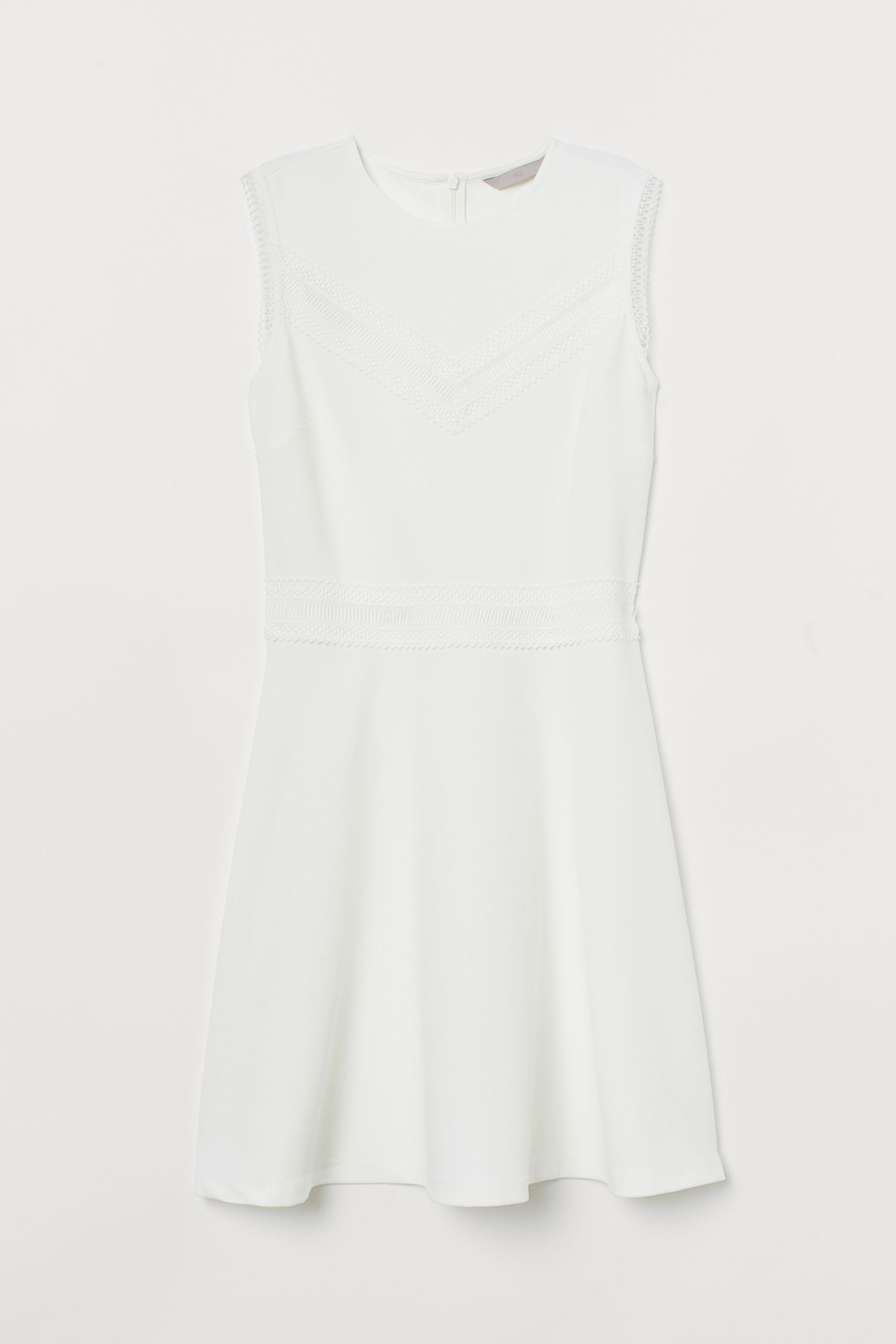 

Платье женское H&M 893062001, белое, L, Белый, 893062001