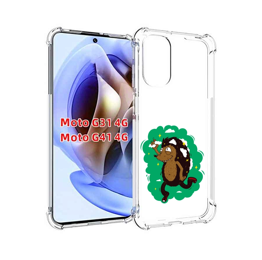 

Чехол MyPads Ежик в облаках для Motorola Moto G31 4G / G41 4G, Прозрачный, Tocco