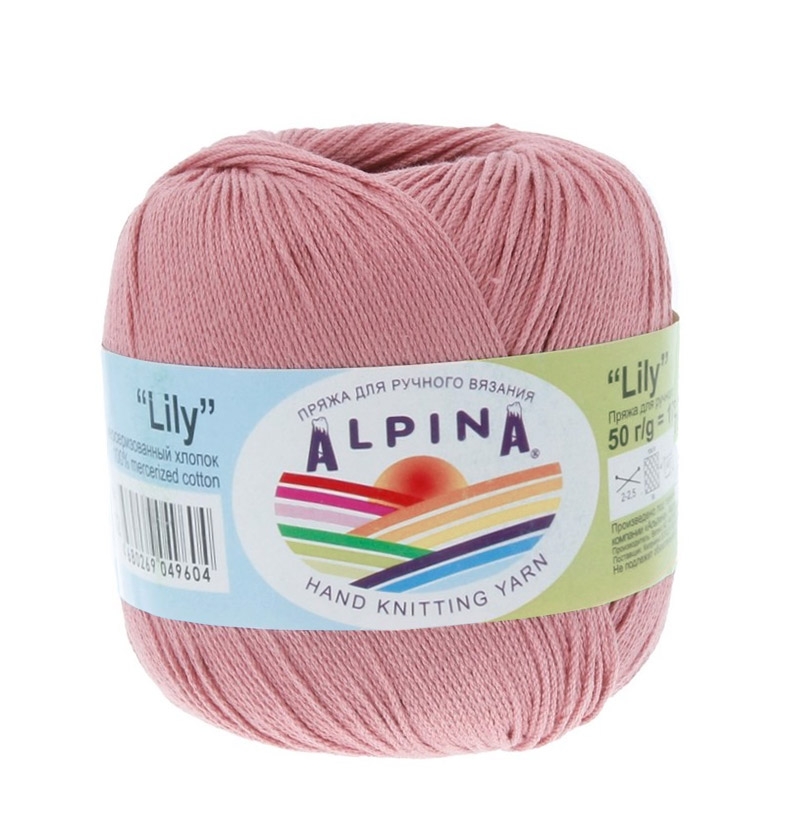 

Пряжа Alpina Lily №028 грязно-розовый, Lily