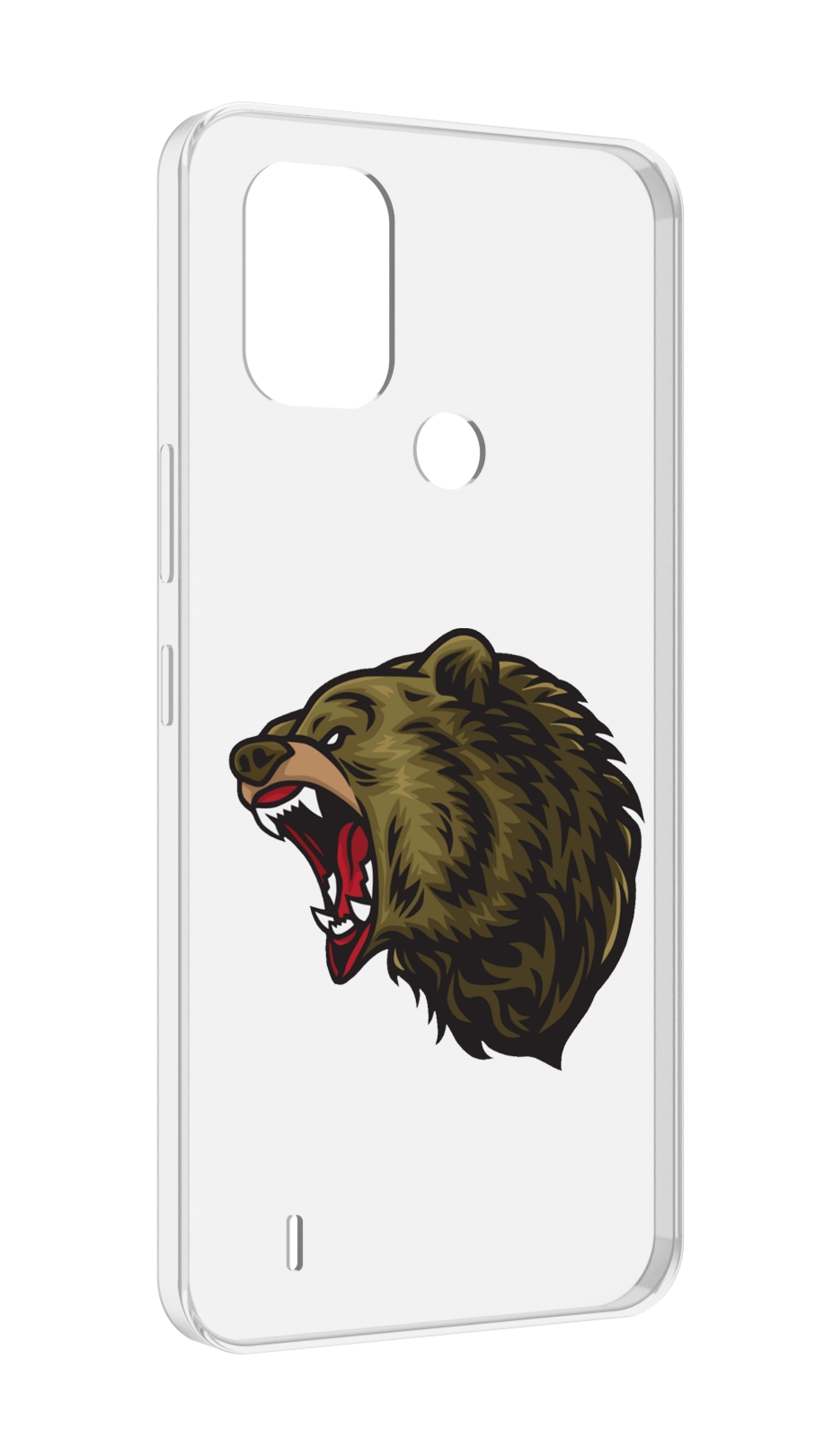 

Чехол MyPads Голова-медведь для Nokia C31, Прозрачный, Tocco