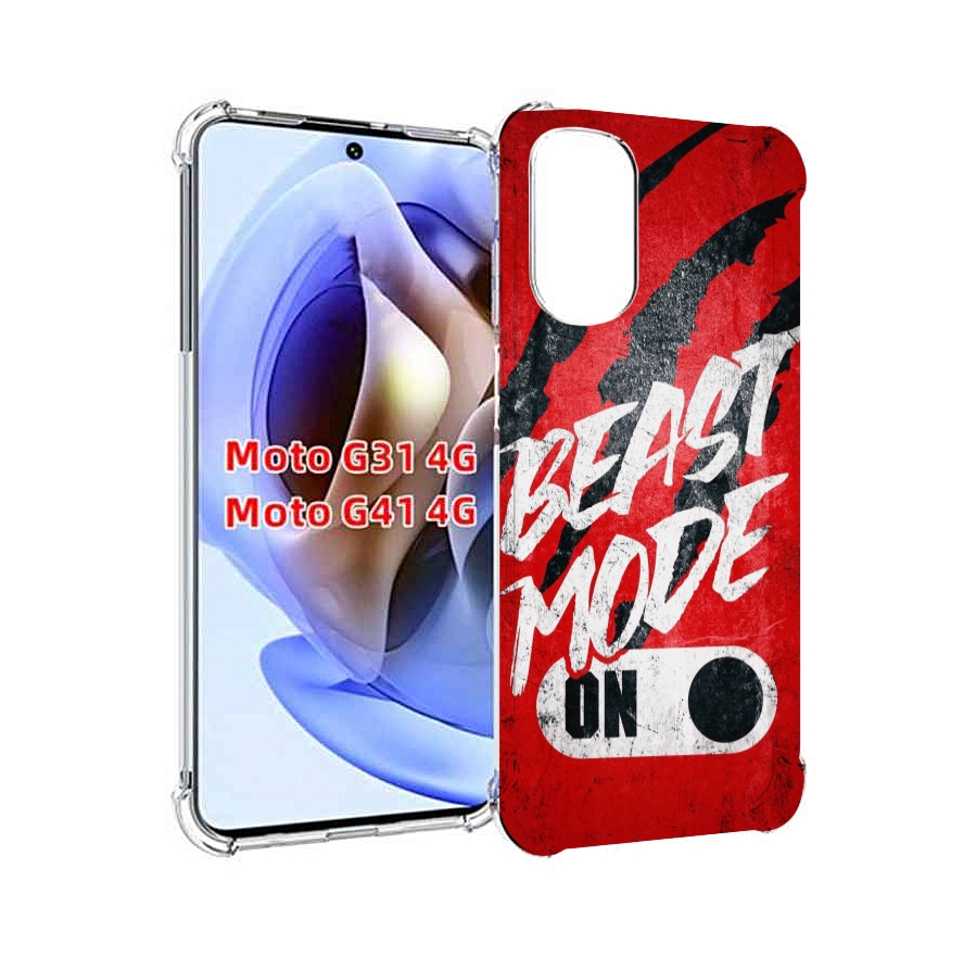 

Чехол MyPads BEAST inside You для Motorola Moto G31 4G / G41 4G, Прозрачный, Tocco