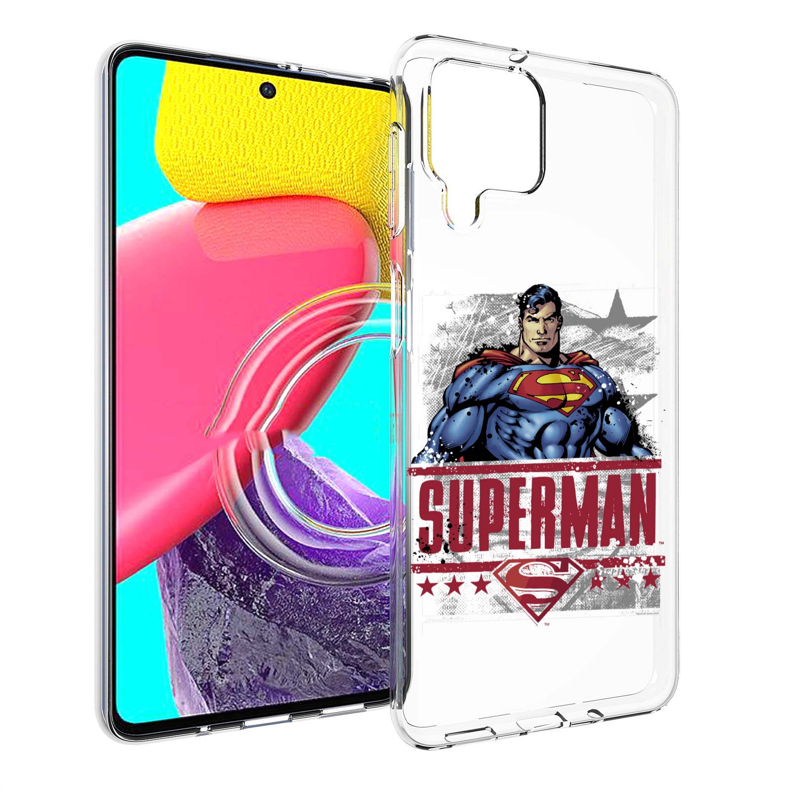 

Чехол MyPads рисунок супермен для Samsung Galaxy M53 (SM-M536), Прозрачный, Tocco